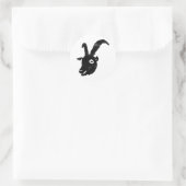 Billy Goat Potato Print Runder Aufkleber (Tasche)