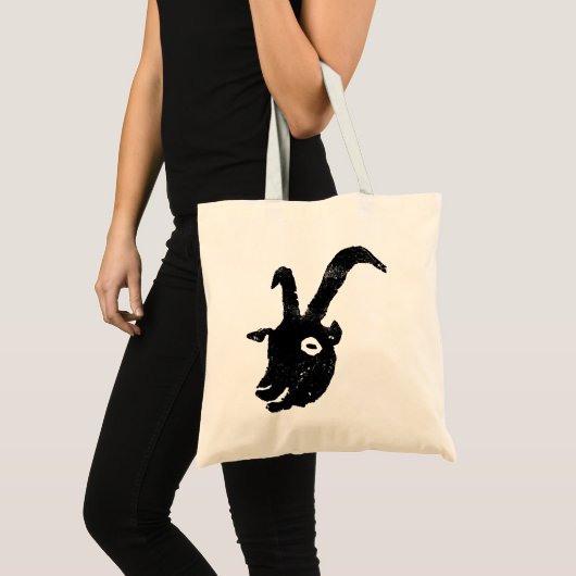 Billy Goat Potato Print Tragetasche (Vorderseite (Produkt))