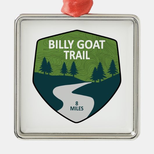 Billy Goat Trail Maryland Ornament Aus Metall (Vorne)