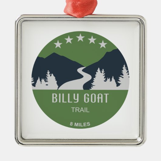 Billy Goat Trail Maryland Ornament Aus Metall (Vorne)