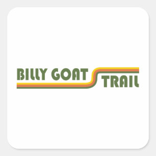 Billy Goat Trail Maryland Quadratischer Aufkleber