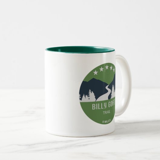 Billy Goat Trail Maryland Zweifarbige Tasse (VorderseiteRechts)