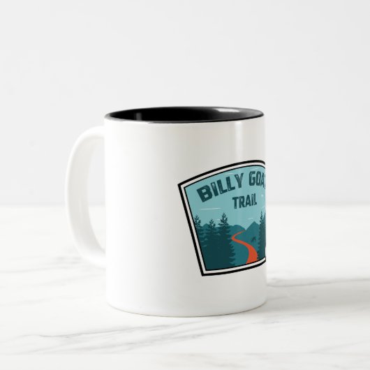 Billy Goat Trail Maryland Zweifarbige Tasse (Vorderseite Links)