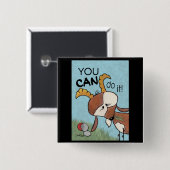 Billy Goat-You KANN es tun! Button (Vorne & Hinten)
