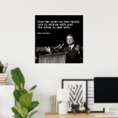 Billy Graham Quote (Geben) Poster (Heimbüro)