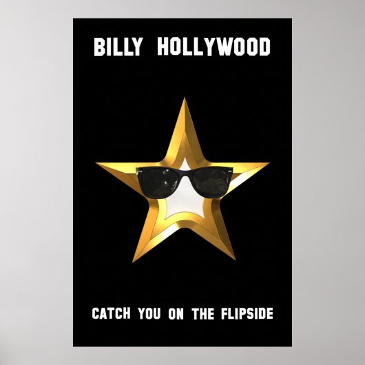 Billy Hollywood Movie Poster in Black (Vorne)