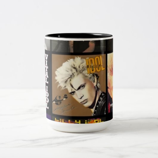 Billy Idol Zweifarbige Tasse (Mittel)