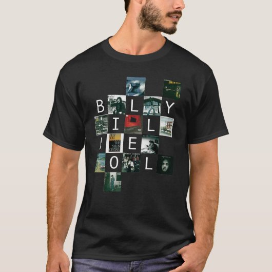 Billy Joel Albums Set List T-Shirt (Vorderseite)
