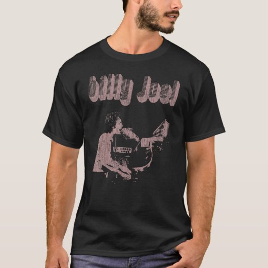 Billy Joel - Retro Piano Man T-Shirt (Vorderseite)
