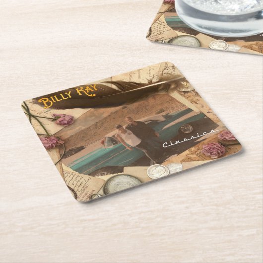 Billy Kay Classics - Getränkeküste Rechteckiger Pappuntersetzer (angewinkelt)