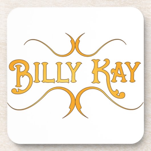Billy Kay Yellow Logo Getränkeküste Getränkeuntersetzer (Vorderseite)