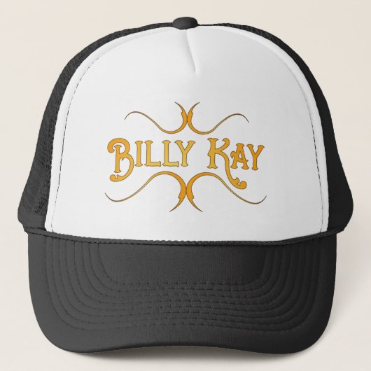 Billy Kay Yellow Logo Trucker Hats Truckerkappe (Vorderseite)