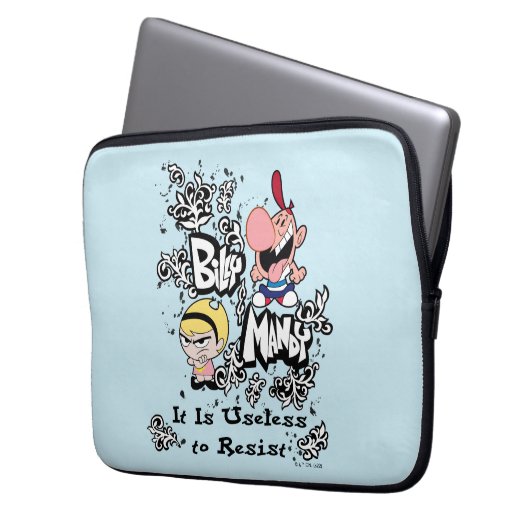 Billy & Mandy - Unbrauchbar zum Aufenthalt Laptopschutzhülle (Vorderseite Links)