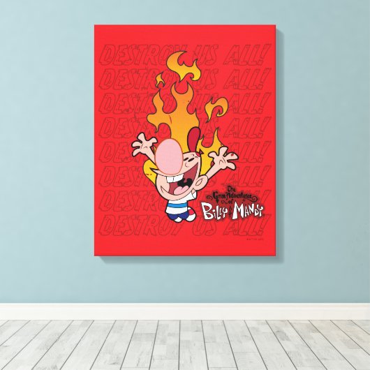 Billy & Mandy - Zerstöre uns alle Leinwanddruck (Insitu (Holzboden))