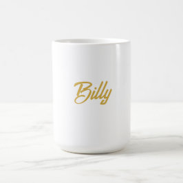 Billy Name Typografie Personalisiertes Geschenk  Kaffeetasse