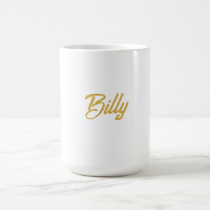 Billy Name Typografie Personalisiertes Geschenk  Kaffeetasse