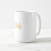 Billy Name Typografie Personalisiertes Geschenk Kaffeetasse (VorderseiteRechts)