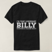 Billy Personal Name Vorname Funny Billy T - Shirt (Design vorne)