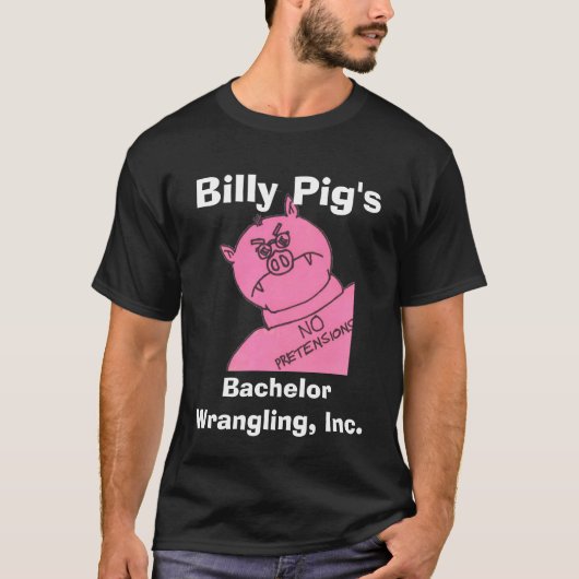 Billy Pig - Bachelor Kontrolle Tech T-Shirt (Vorderseite)