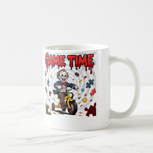 Billy Puppet Saw Film Horror Cartoon Kunst Kaffeetasse (Rechts)
