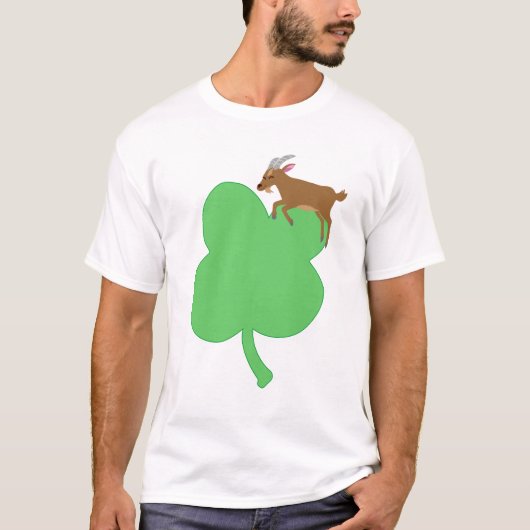 Billy Swags White St Patricks Goat Themed T-shirt (Vorderseite)