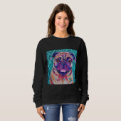 Billy - Tan Mops Dog Artwork Premium T - Shirt 145 (Vorne ganz)