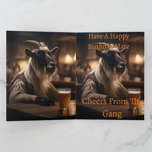 Billy the Kid: Eine Ziege geht in eine Bar, Karte (Innenseite)