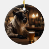 Billy the Kid: Eine Ziege geht in eine Bar, Keramik Ornament (Hinten)