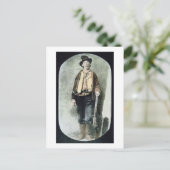 Billy the Kid (farbige Gravur) Postkarte (Stehend Vorderseite)