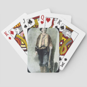 Billy the Kid (farbige Radierung) Spielkarten