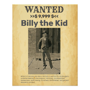 Billy the Kid 🤠 GEWOLLT PREWARD Poster