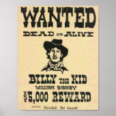 Billy the Kid Old Wild West Gewollt Poster (Vorne)