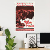 Billy the Kid Vs, Dracula Retro Movie Poster (Heimbüro)