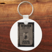 Billy The Kid Wollte Dead or Alive Poster Schlüsselanhänger (Vorderseite)