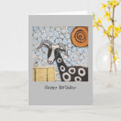 Billy with Bubbles Geburtstagskarte Karte (Gelbe Blume)