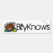 BillyKnows Autoaufkleber (Vorne)