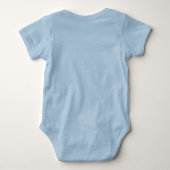 Billypersonalisiertes Funktionsbarcode-T-Shirt Baby Strampler (Rückseite)