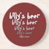 Billys Bier-Untersetzer-(oder Ihr) kundengerechtes Getränkeuntersetzer (Vorne)