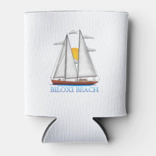 Biloxi Beach Coastal Nautical Segelschiff Dosenkühler