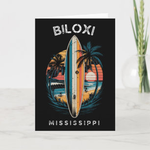 Biloxi Beach Mississippi Männer Frauen Surfen Karte