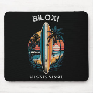 Biloxi Beach Mississippi Männer Frauen Surfen  Mousepad