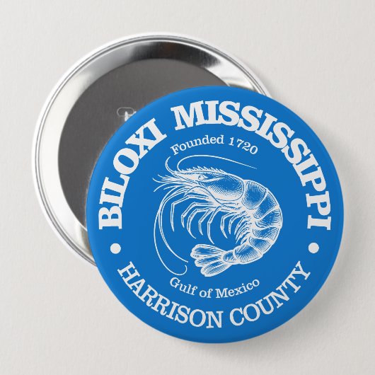 Biloxi (Garnele) Button (Vorne & Hinten)