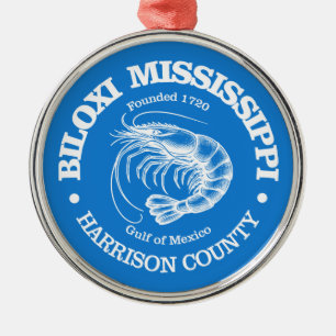 Biloxi (Garnele) Ornament Aus Metall