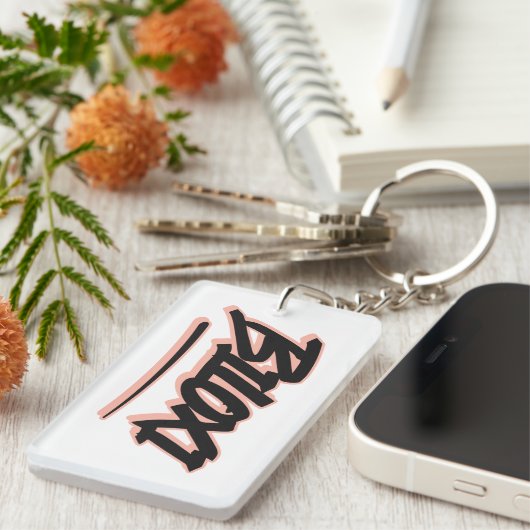 Biloxi Graffiti Style Schlüsselanhänger (Vorderseite rechts)