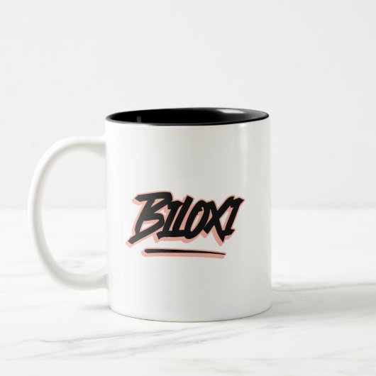 Biloxi Graffiti Style Zweifarbige Tasse (Links)