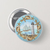 Biloxi Lighthouse Button (Vorne & Hinten)