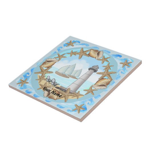 Biloxi Lighthouse Fliese (Seite)