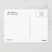 Biloxi Lighthouse Postkarte (Rückseite)