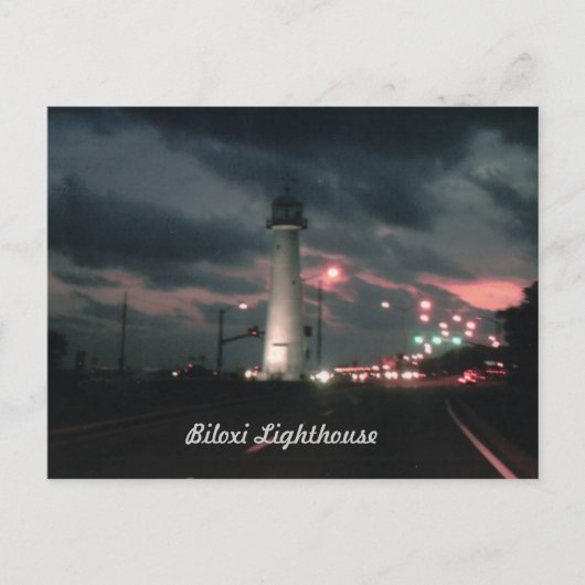 Biloxi Lighthouse Postkarte (Vorderseite)