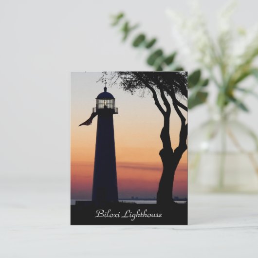 Biloxi Lighthouse Postkarte (Stehend Vorderseite)
